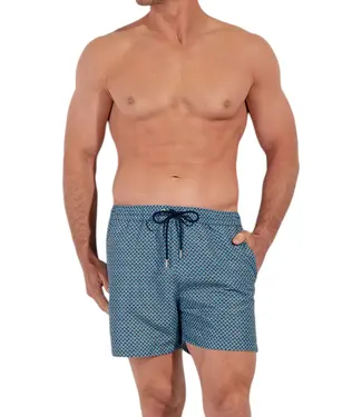 HOM Cappuccino Beach Boxer Blue Print