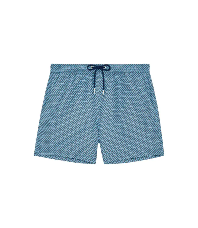 HOM Cappuccino Beach Boxer Blue Print