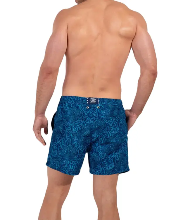 HOM Panarea Beach Boxer Blue Print