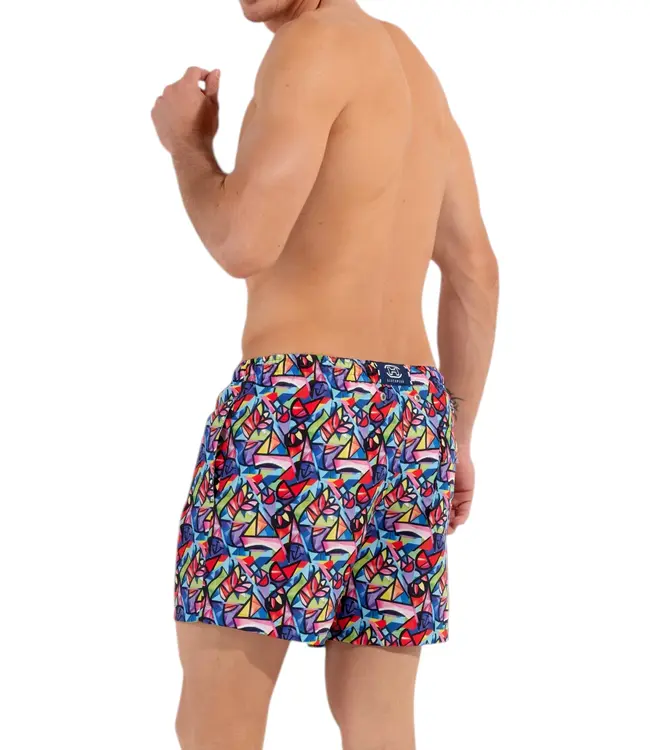 HOM Idylle Beach Boxer Multico Print
