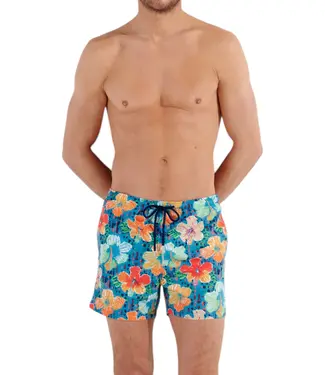 HOM Dino Beach Boxer Turquoise-Print