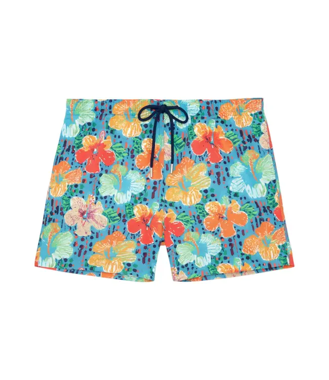 HOM Dino Beach Boxer Turquoise-Print