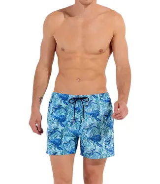 HOM Tartane Beach Boxer Blue Print