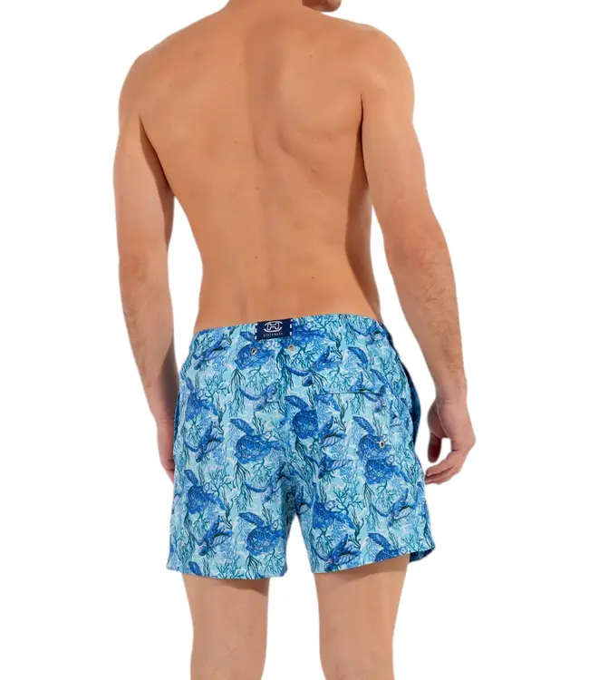 HOM Tartane Beach Boxer Blue Print