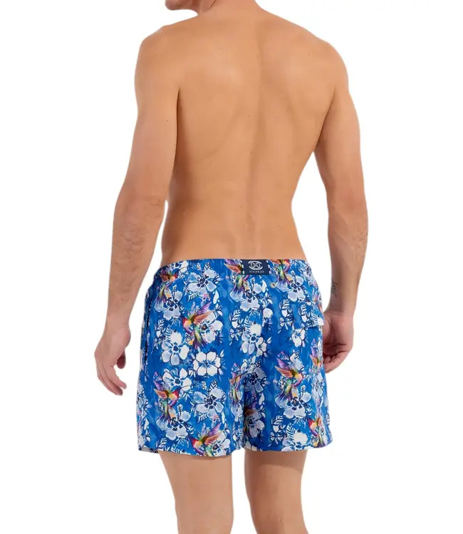 HOM Colibris Beach Boxer Blue Print