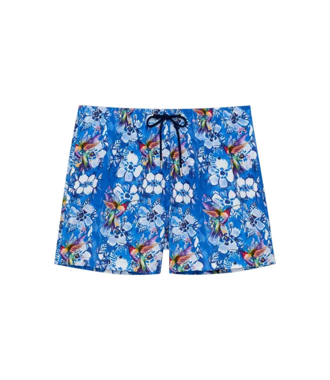 HOM Colibris Beach Boxer Blue Print
