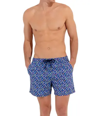 HOM Socoa Beach Boxer Navy Print