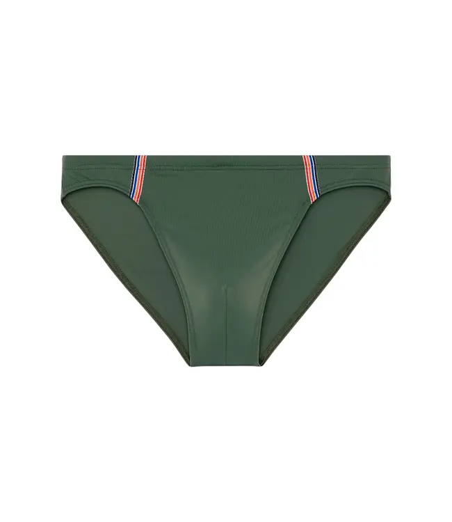 HOM Nautical Cup Swim Micro Briefs Khaki