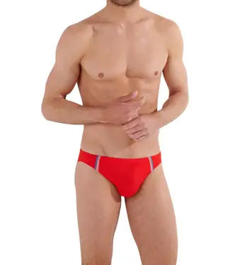 HOM Nautical Cup Swim Micro Briefs Red