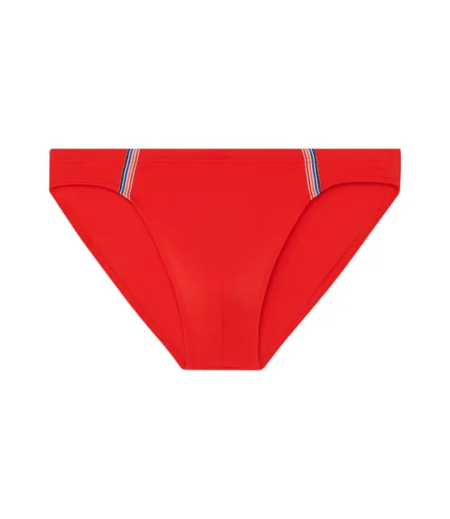 HOM Nautical Cup Swim Micro Briefs Red