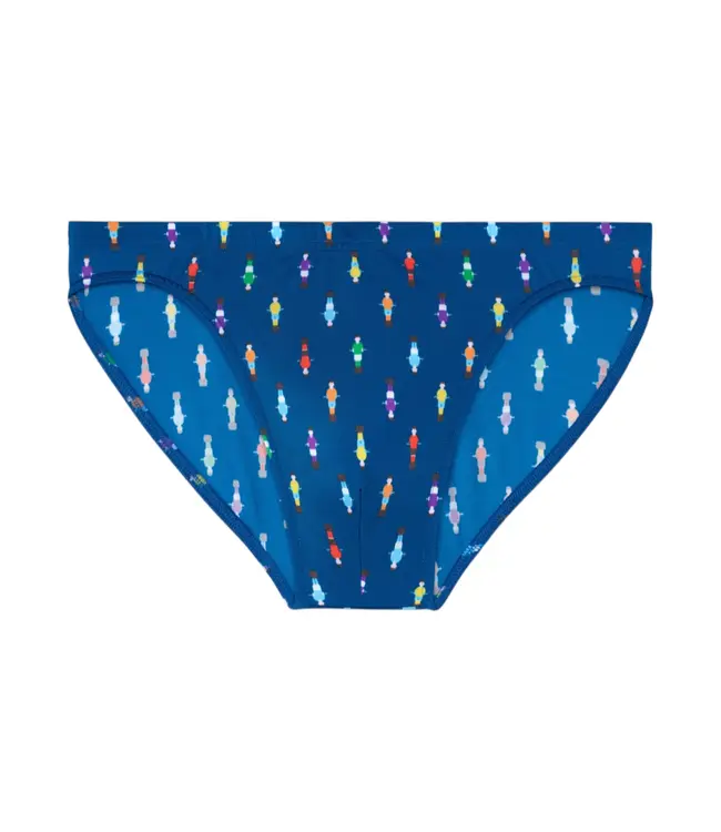 HOM Calcio Swim Micro Briefs Navy Print