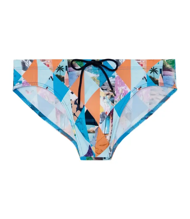 HOM Port Cros Swim Mini Briefs Blue-Print