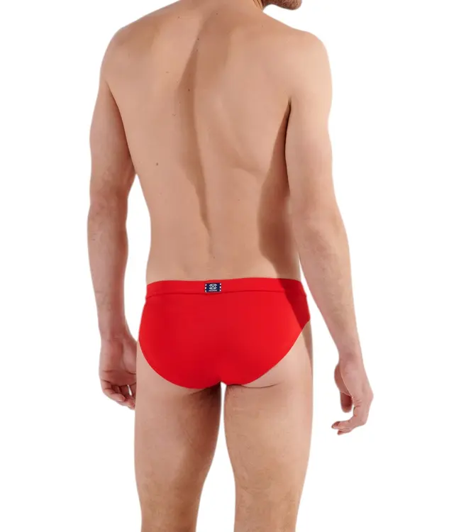 HOM Nautical Cup Swim Mini Briefs Red