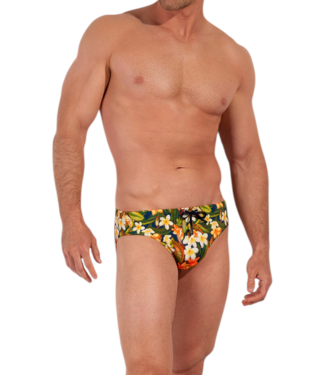 HOM Etna Swim Mini Briefs Navy Print