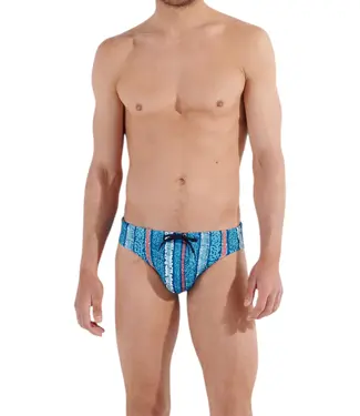 HOM Harrisson Swim Mini Briefs Turquoise-Print