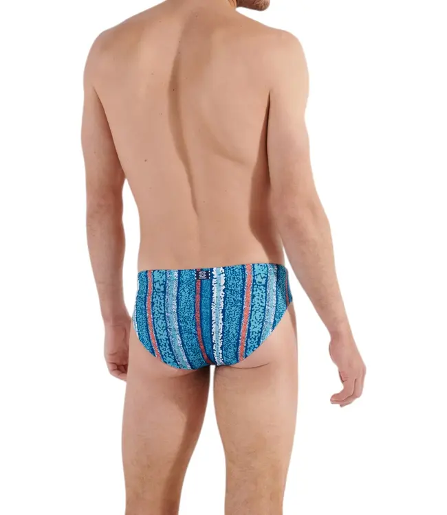 HOM Harrisson Swim Mini Briefs Turquoise-Print