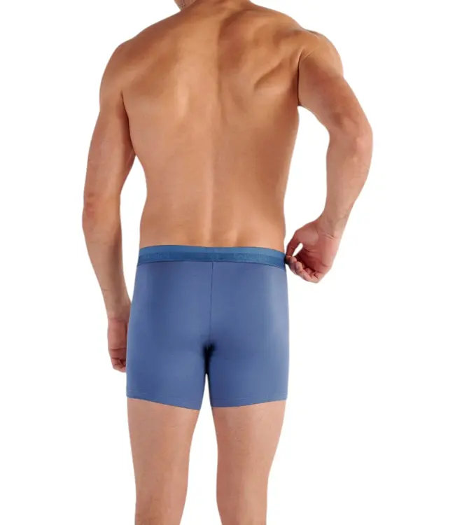 HOM HO1 Long Boxer Briefs Jeans Blue