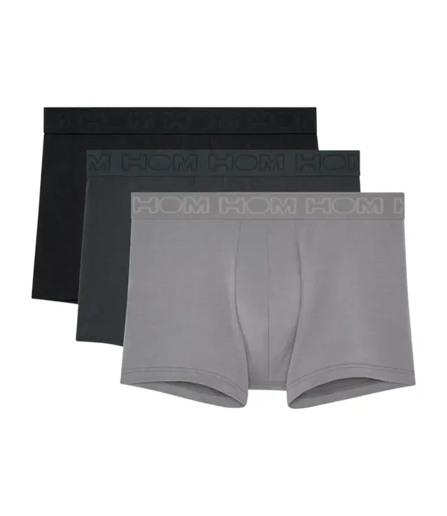 HOM Armand #2 Boxer Briefs 3P Black Grey Grey