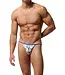 HOM Funky Styles Tanga Briefs White Print