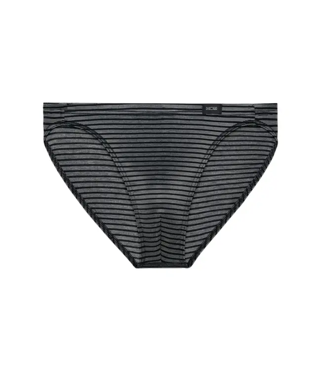 HOM Monsieur Comfort Micro Briefs Black White Stripes