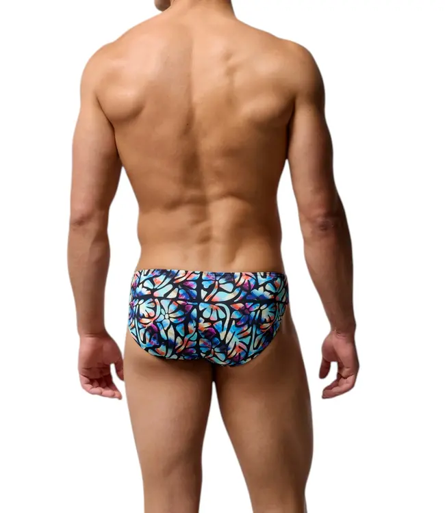 HOM Funky Styles Comfort Micro Briefs Blue Print (Vorbestellung Oktober 2026)