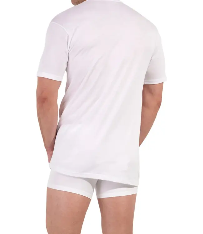 HOM Harro New Tee-Shirt Crew-Neck White-Light Combination