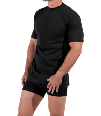 HOM Harro New Tee-Shirt Crew-Neck Black Combination