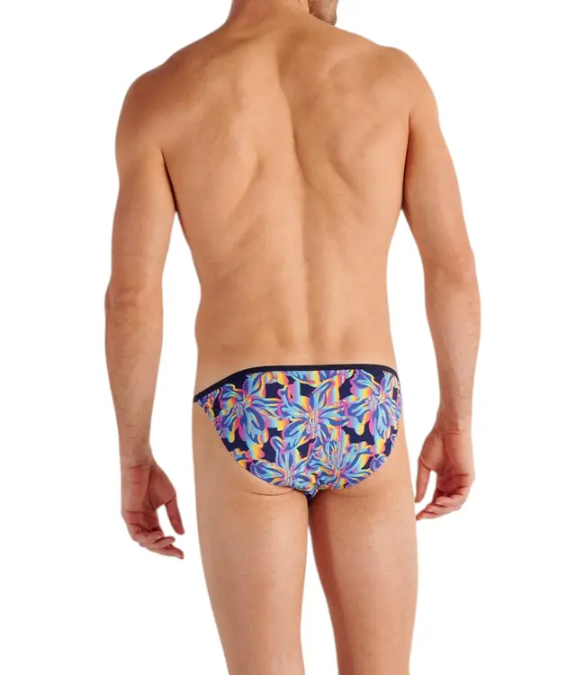 HOM Funky Styles Tanga Briefs Navy Print