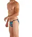HOM Funky Styles Tanga Briefs Navy Blue Print