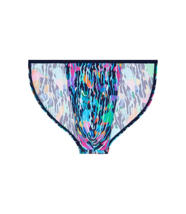 HOM Funky Styles Tanga Briefs Navy Blue Print