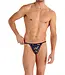 HOM Funky Styles Tanga Briefs Black Print