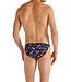 HOM Funky Styles Tanga Briefs Black Print