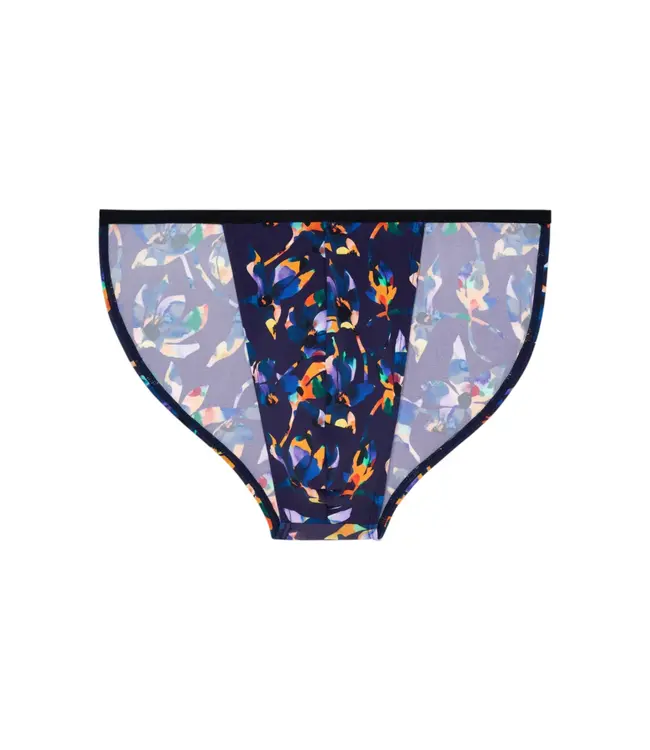 HOM Funky Styles Tanga Briefs Black Print