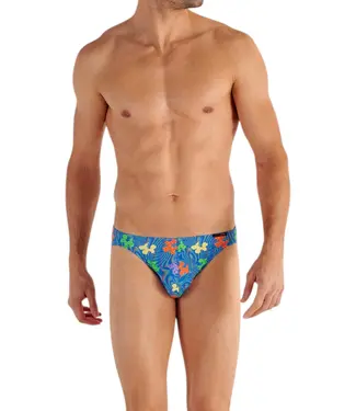 HOM Funky Styles Comfort Micro Briefs Blue Print