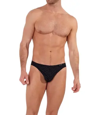 HOM Max Comfort Micro Briefs Black Print