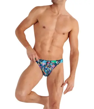 HOM Funky Styles Comfort Micro Briefs Navy Blue Print