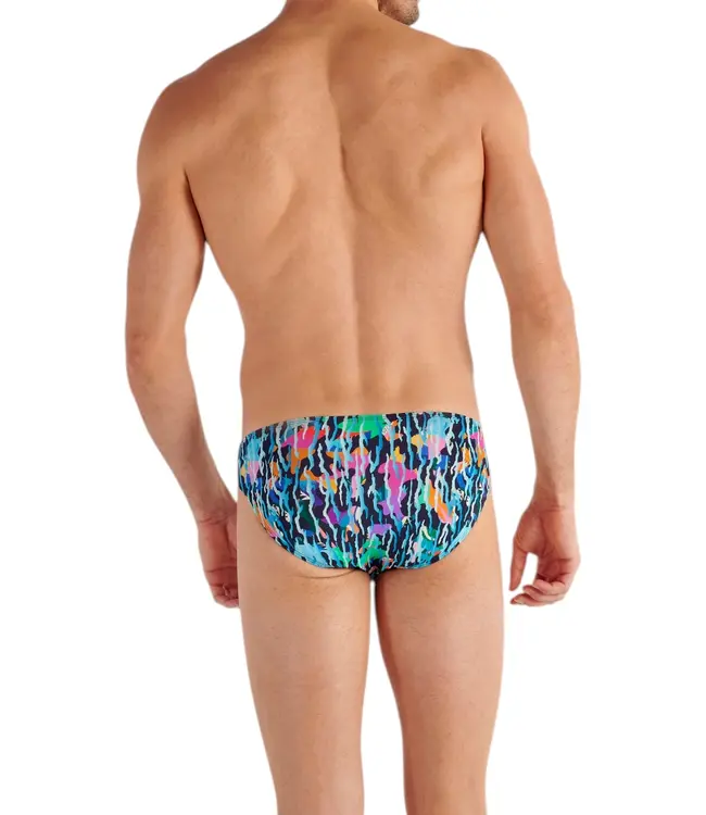 HOM Funky Styles Comfort Micro Briefs Navy Blue Print