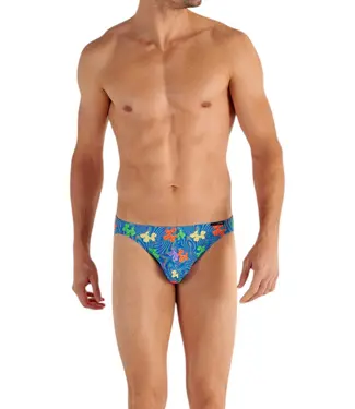 HOM Funky Styles Comfort Micro Briefs Blue Print