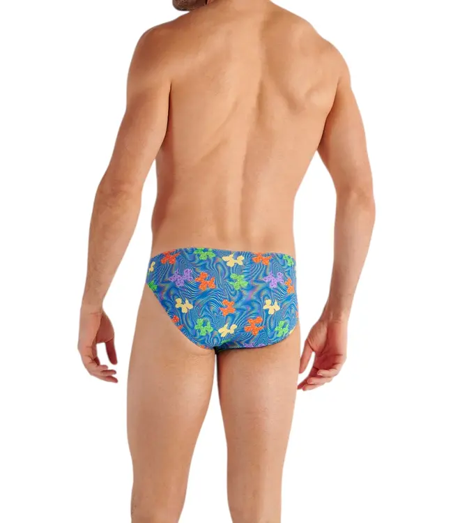 HOM Funky Styles Comfort Micro Briefs Blue Print
