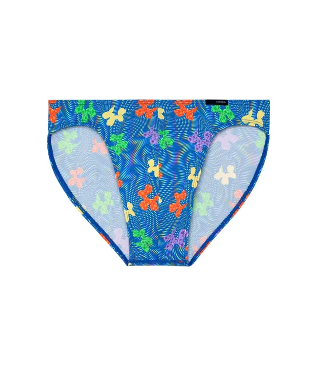 HOM Funky Styles Comfort Micro Briefs Blue Print