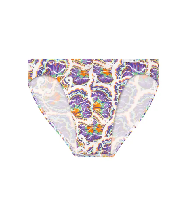 HOM Funky Styles Comfort Micro Briefs White Print