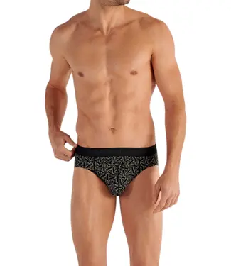 HOM Tom #2 HO1 Mini Briefs 2P Black Black Print
