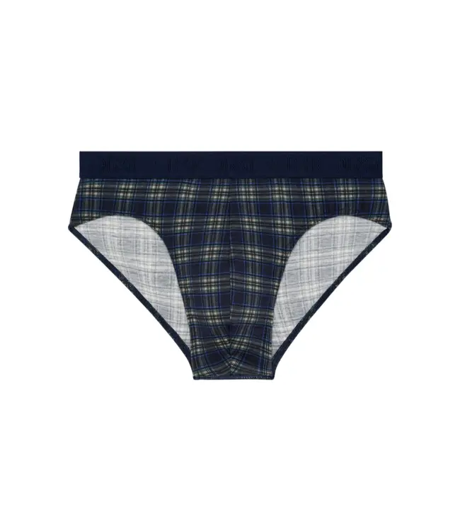 HOM Sid Mini Briefs Navy Check