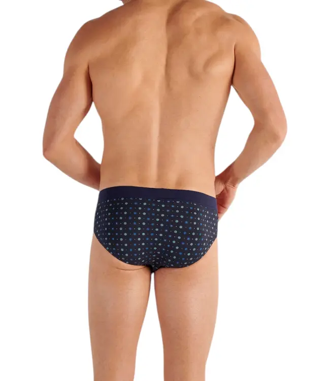 HOM Bo Comfort Mini Briefs Navy Print