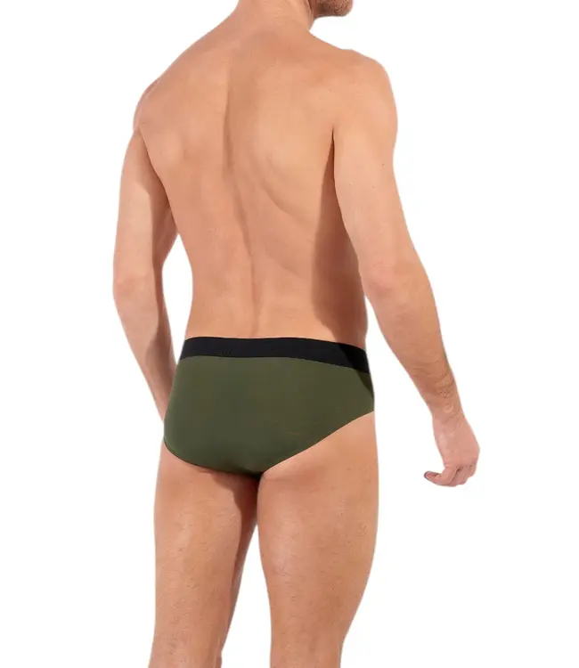 HOM Supersoft Mini Briefs Khaki Green