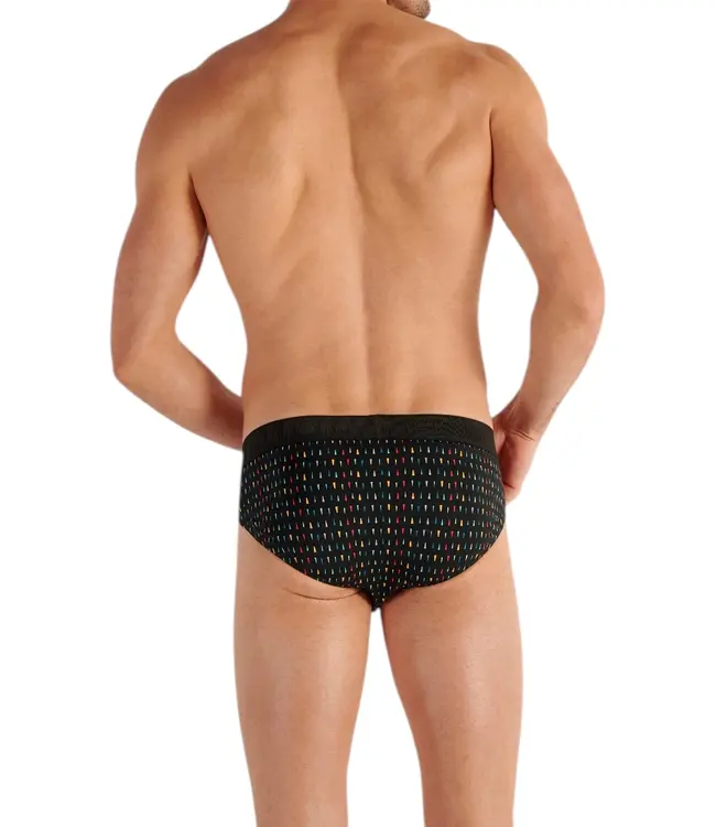 HOM Rolling HO1 Mini Briefs Black Print