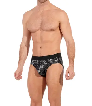HOM Fairmont Mini Briefs Black Print