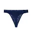 HOM Free Cut Lace G-String Navy