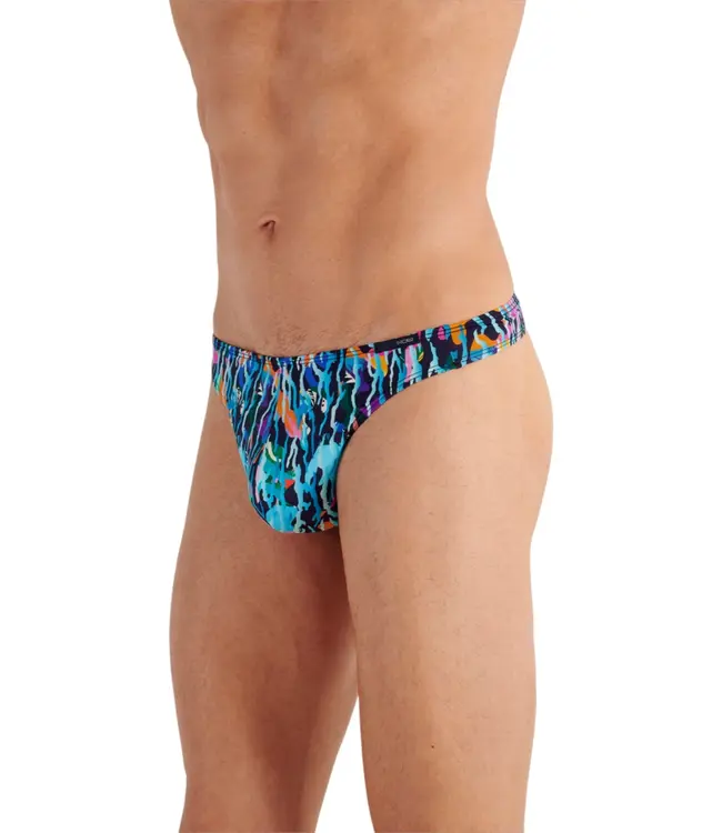 HOM Funky Styles G-String Navy Blue Print
