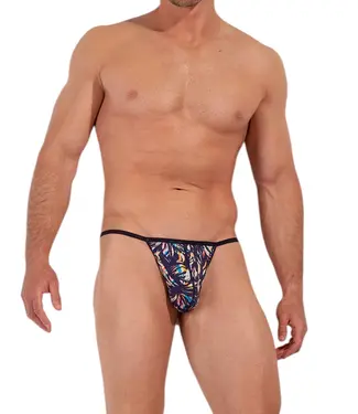HOM Viscaya G-String Navy Print